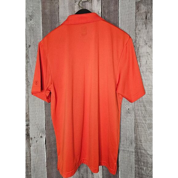 PRO TOUR Golf Short Sleeve Polo SHIRT Orange Air Play Men's Size Medium - Picture 2 of 5